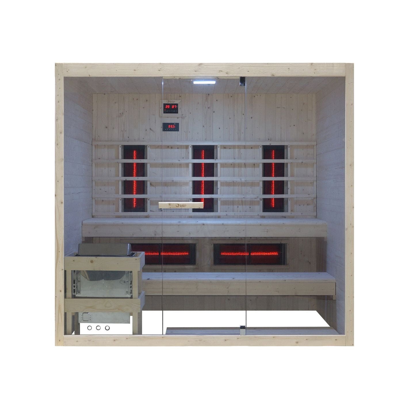 DHARANI COMBI - INFRARED+STEAM SAUNA FOR UP TO 4/5 PEOPLE