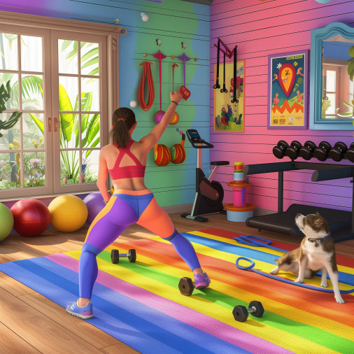 Yoga Pants and Dumbbells: The Hilarious Journey to Home Gym Glory