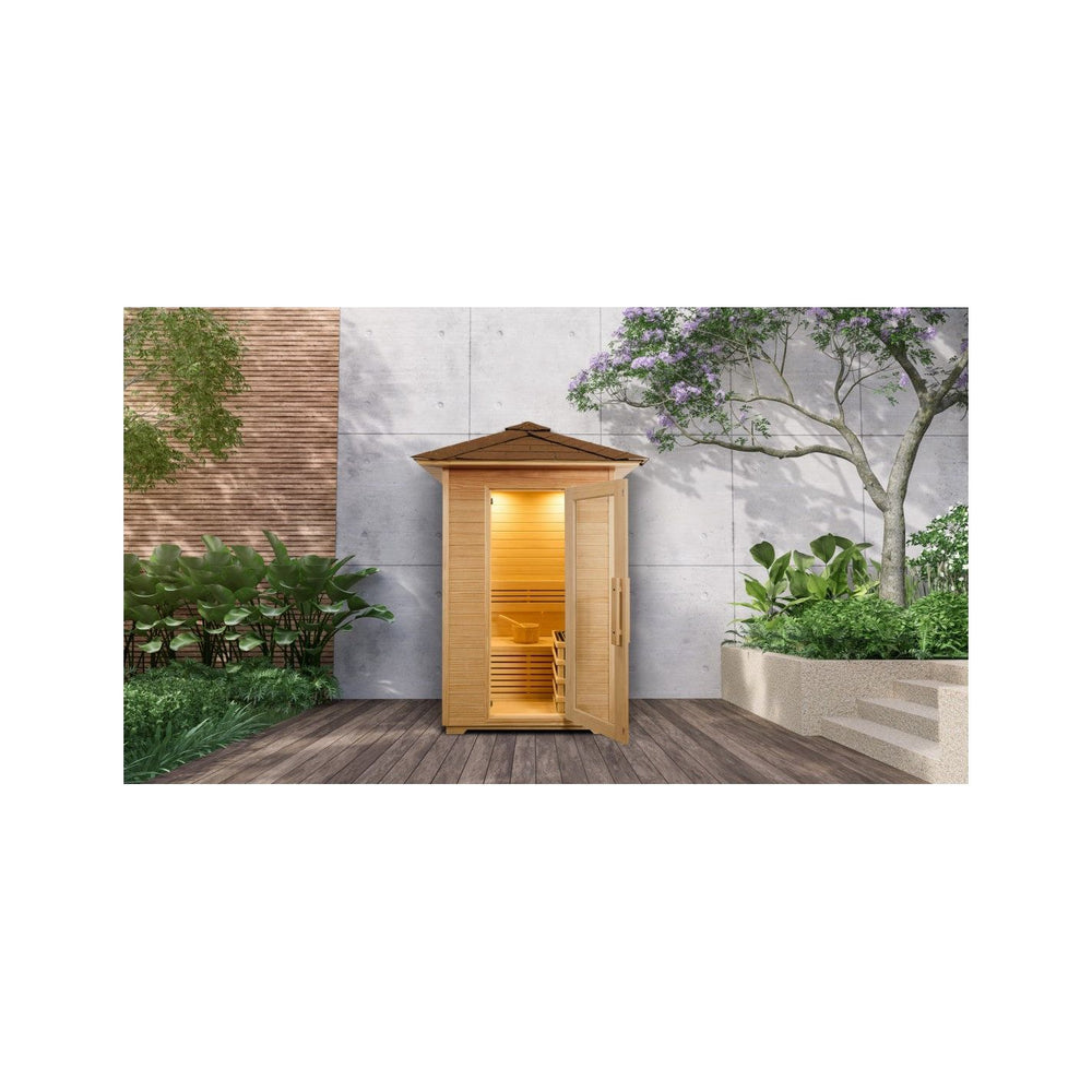 DHARANI S2 OUTDOOR - Outdoor steam sauna for 1 or 2 people