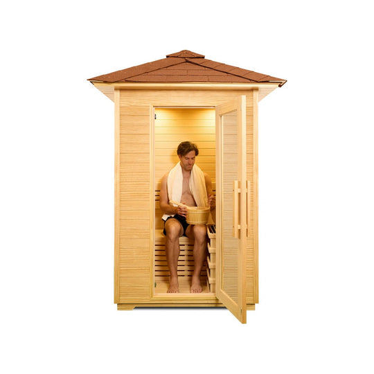 DHARANI S2 OUTDOOR - Outdoor steam sauna for 1 or 2 people