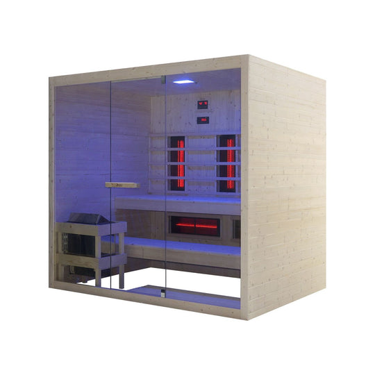 DHARANI COMBI - INFRARED+STEAM SAUNA FOR UP TO 4/5 PEOPLE