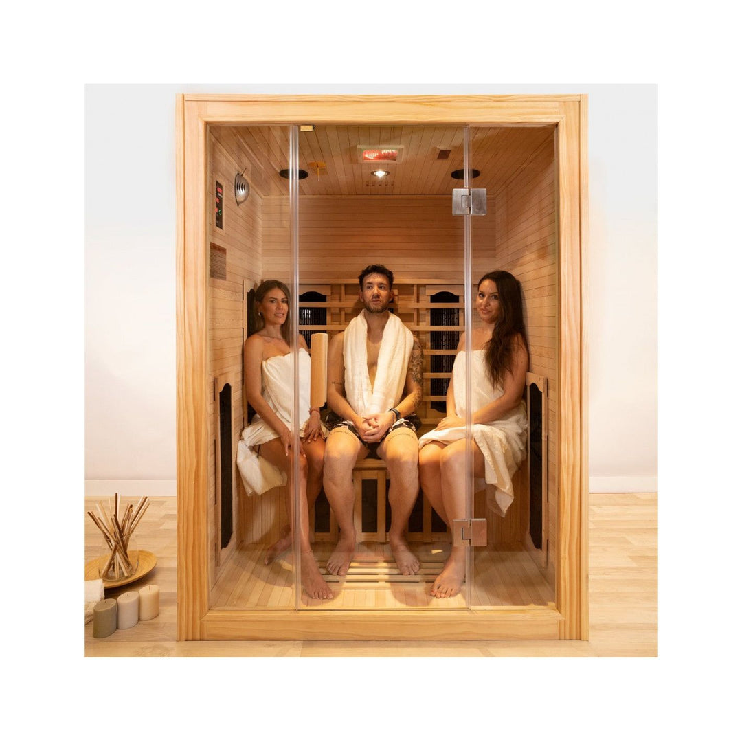 DHARANI S3 - Indoor carbon panel sauna for up to 3 people